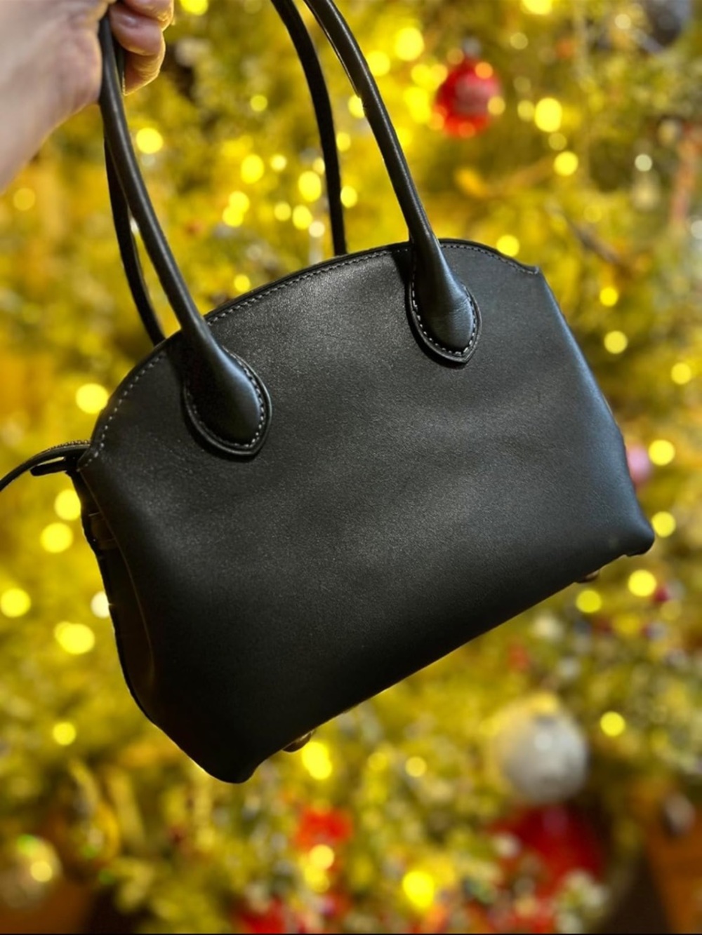 Coach Black Pebble Leather Soft Empire Carryall 21 - New - Picture 10 of 12